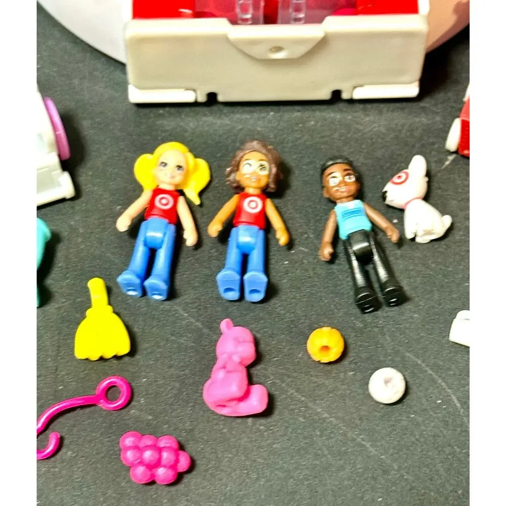 Polly Pocket Target Bullseye Adventure Exclusive Playset Doll 15 Pcs Plastic - Picture 6 of 7